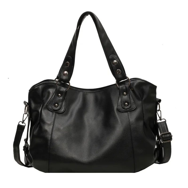 Tote Bag 2024 New Retro Handbag Korean Version Large Capacity Fashion Simple Shoulder Messenger Bag