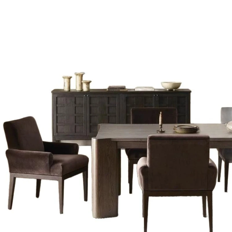 

Solid wood dining side cabinet Small apartment locker Locker