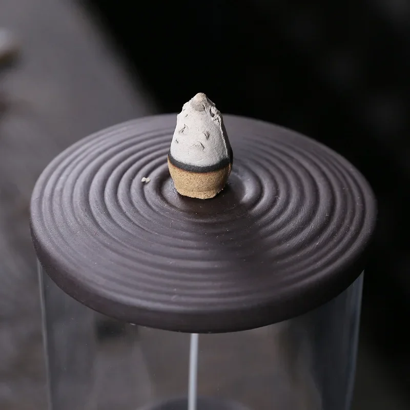 Creative Home Decorations Windproof Backflow Incense Burner Desktop Lucky Peaceful Ornaments Indoor Incense Fountain Candlestick