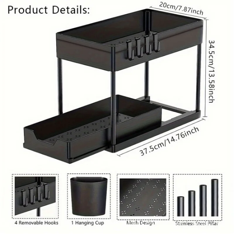Thumbnail 2 - #35 Under-Sink Cabinet Storage Racks Discount Picks