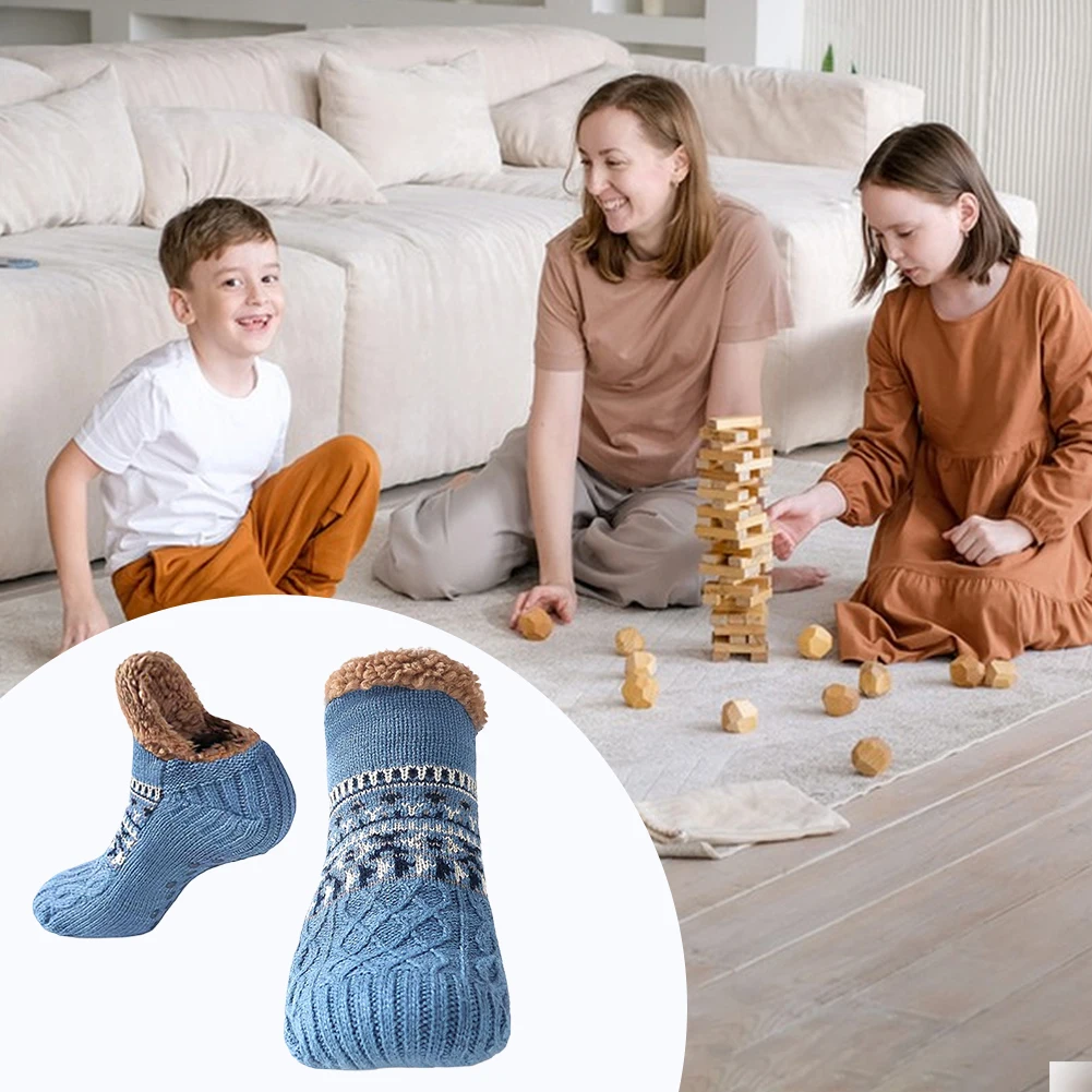 Fall and Winter Floor Socks Home Warm Women Men Socks Snow Socks Sleep Carpet Socks Slippers Socks Men Non-slip Yoga Socks 2024