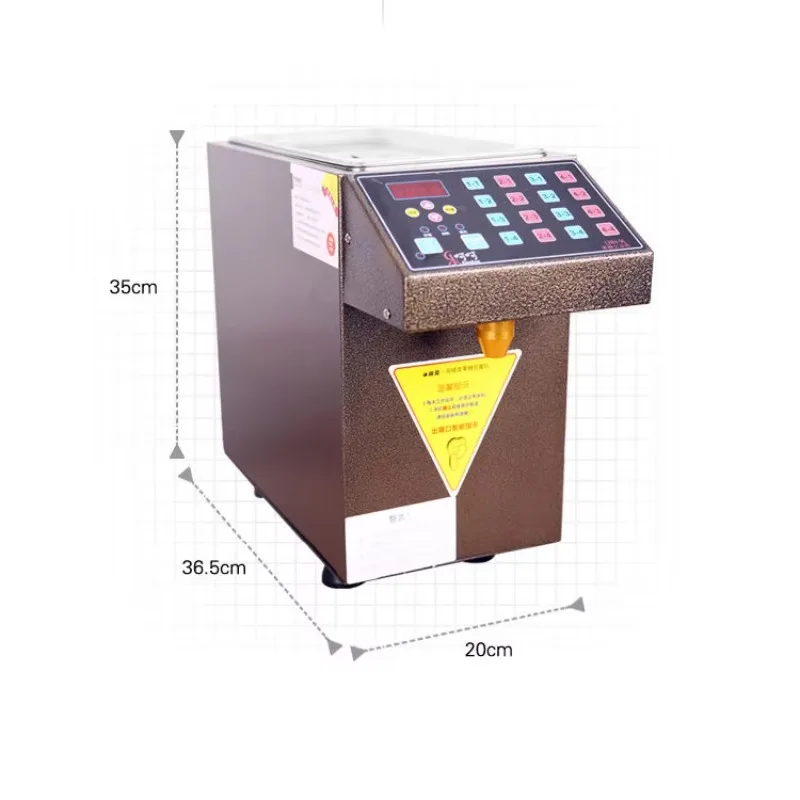 Commercial Automatic Stainless Steel Fructose Dispenser Machine 16 Keys High Precision Quantitative Syrup Dispenser Constant