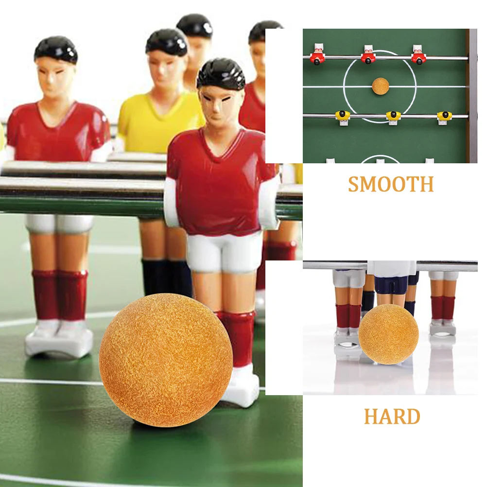 6 Pcs Table Soccer Football Foosball Accessories Balls Game Supplies Substitute Replaceable Plastic Footballs Desk