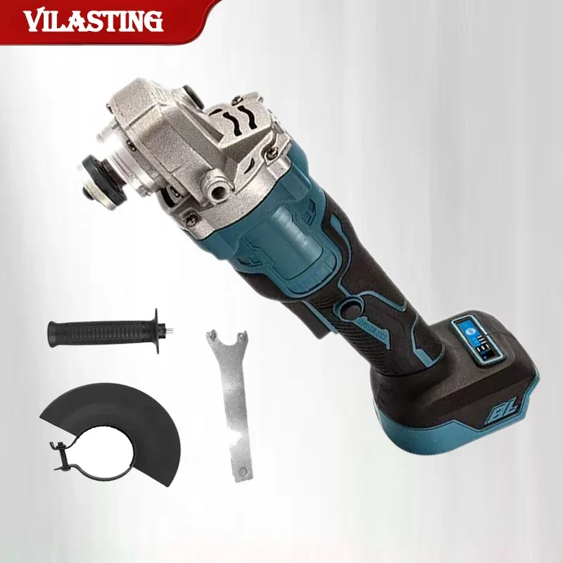 M14 Brushless Angle Grinder Electric 125mm No Battery Cutting Handheld Rechargeable Grinder Compatible 20V Makita Battery