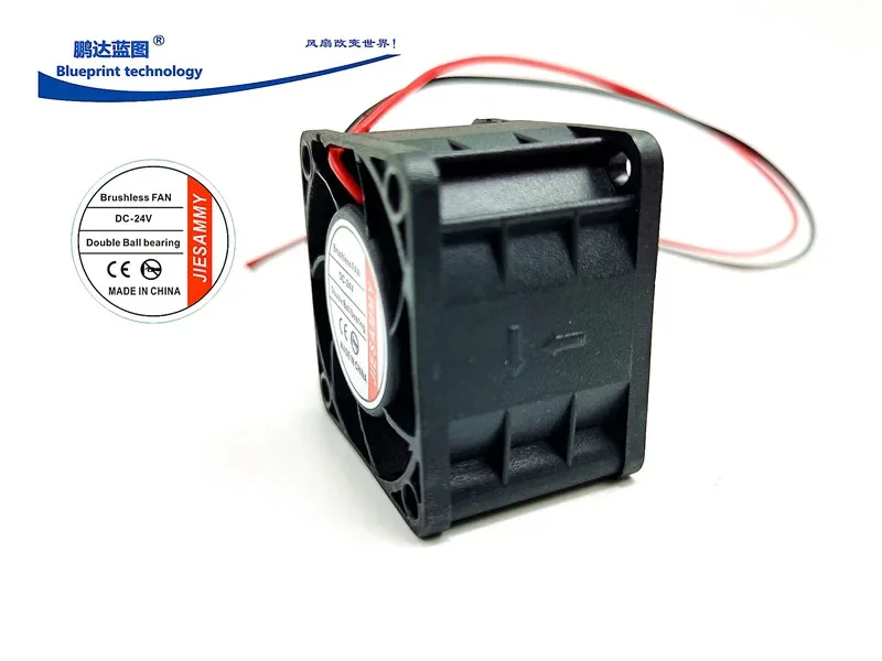 New Jiesammy 4028 4cm Double Ball 24v0.09a Alarm Speed Measurement Function Frequency Conversion Cooling Fan 40*40*28MM