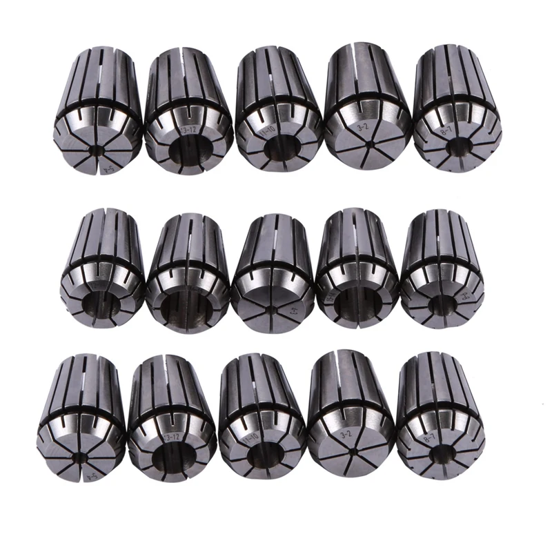 

T61C_15Pcs ER25 Collet Tool Set from 2mm to 16mm CNC Collet Chuck