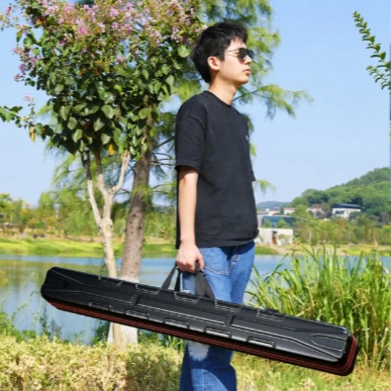 

Extra Long Hard Fishing Rod Case Waterproof Crush Proof EVA Padding Anti-Crash Large Capacity for Surf Casting Sea Bass