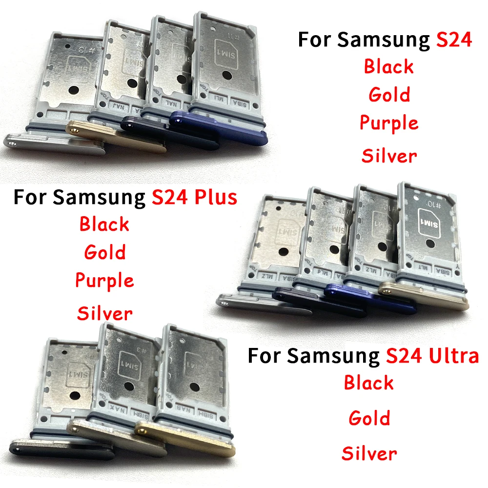 New For Samsung S23 S24 Plus Ultra 5G Dual SIM Card Slot SD Card Tray Holder Adapter