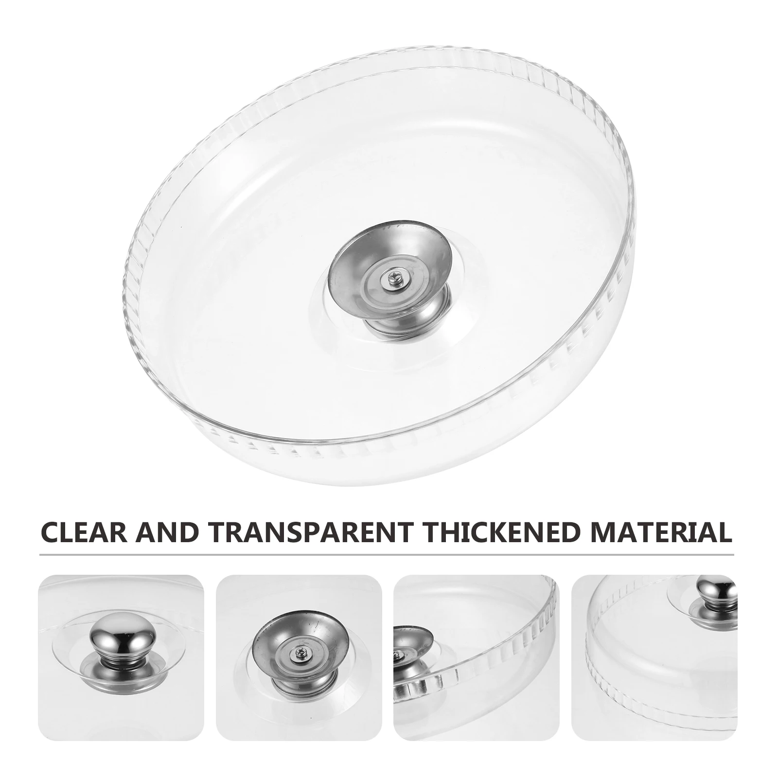 

Dust Transparent Dessert Lid Plastic Dome Cake St Bakery Dust Cover Food Cover Stainless Steel Platters Cake Display