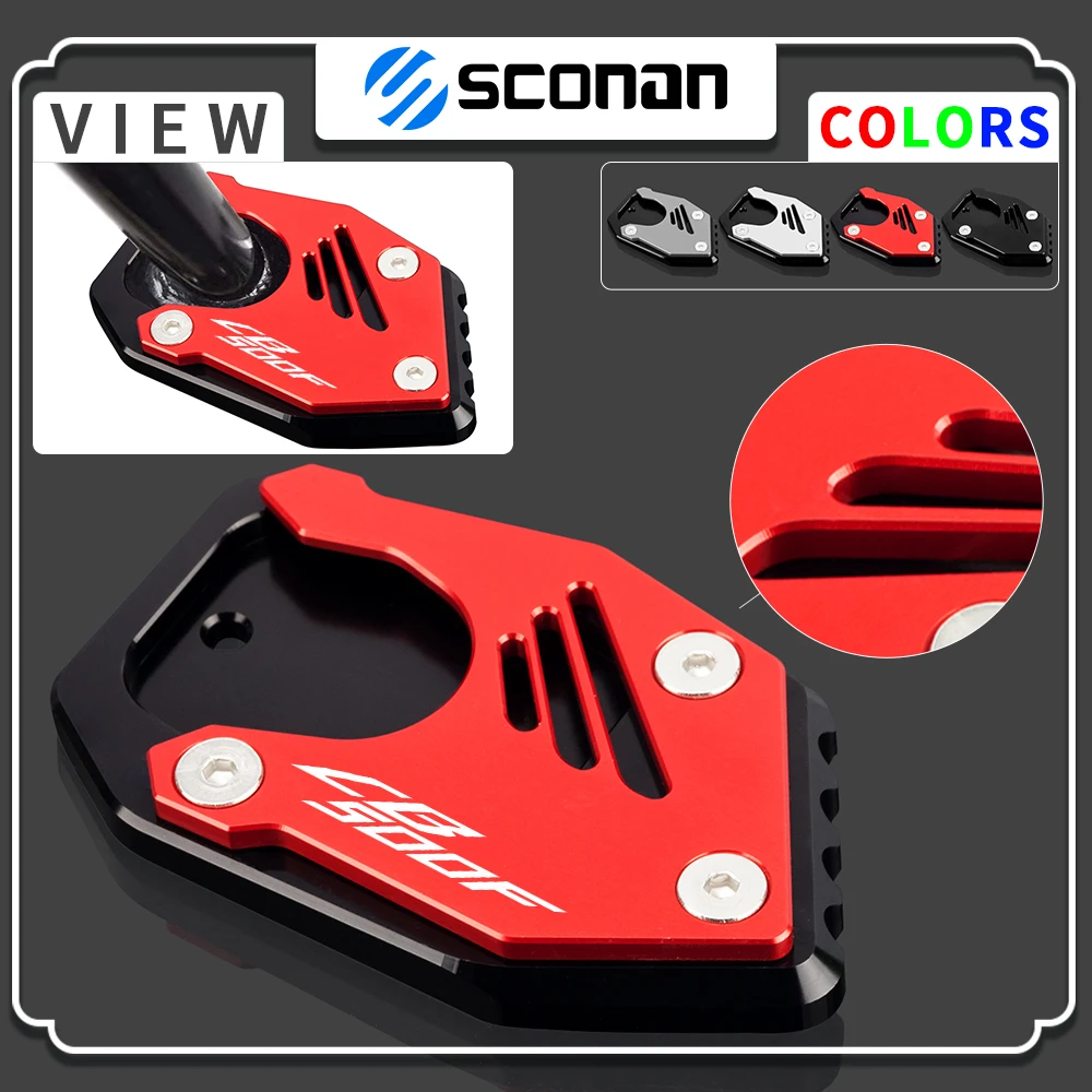

Kickstand Side Stand Extension Enlarger Pad Motorcycle Accessories For CB 500F 500X CB500F CB500X CB500 F CB 500X - 2021 2022