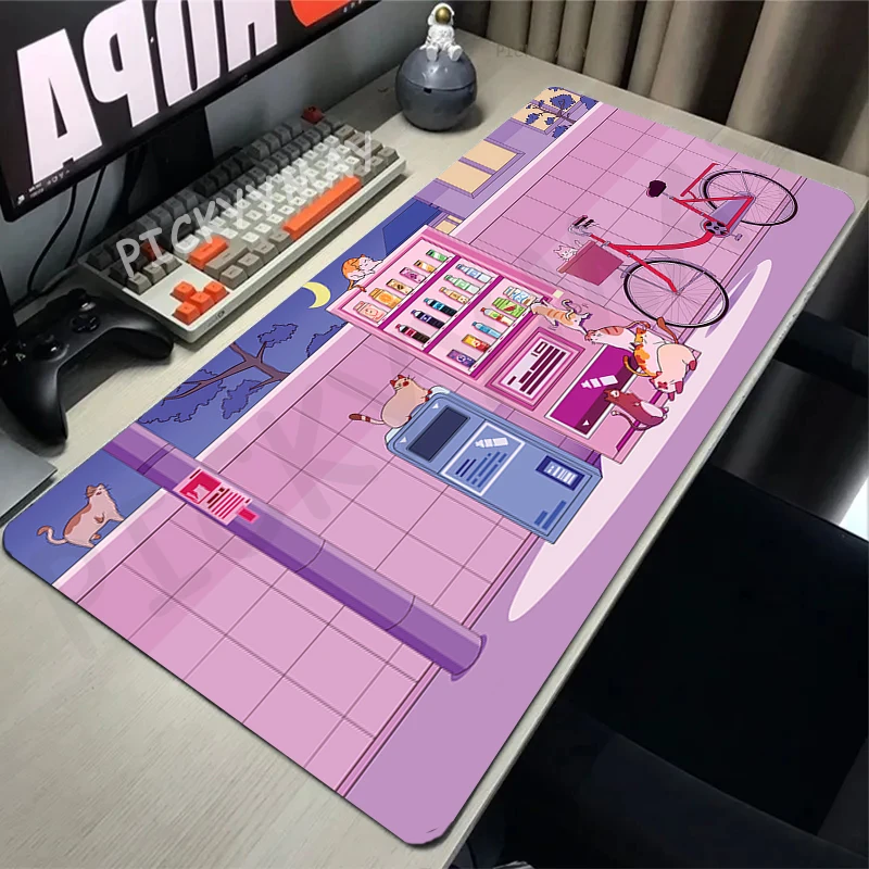 Alfombrilla de ratón de goma para Gamer, alfombrilla grande para teclado, impermeable, diseño de alfombrilla de escritorio, 31,4x11,8 pulgadas