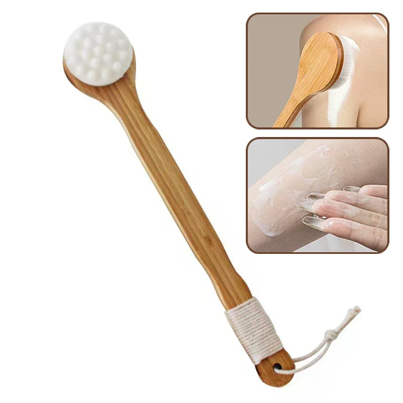 Wand For Applying Lotion Applicator And Massager Handheld Long Handle Easy Reach For Shower Gel On Back