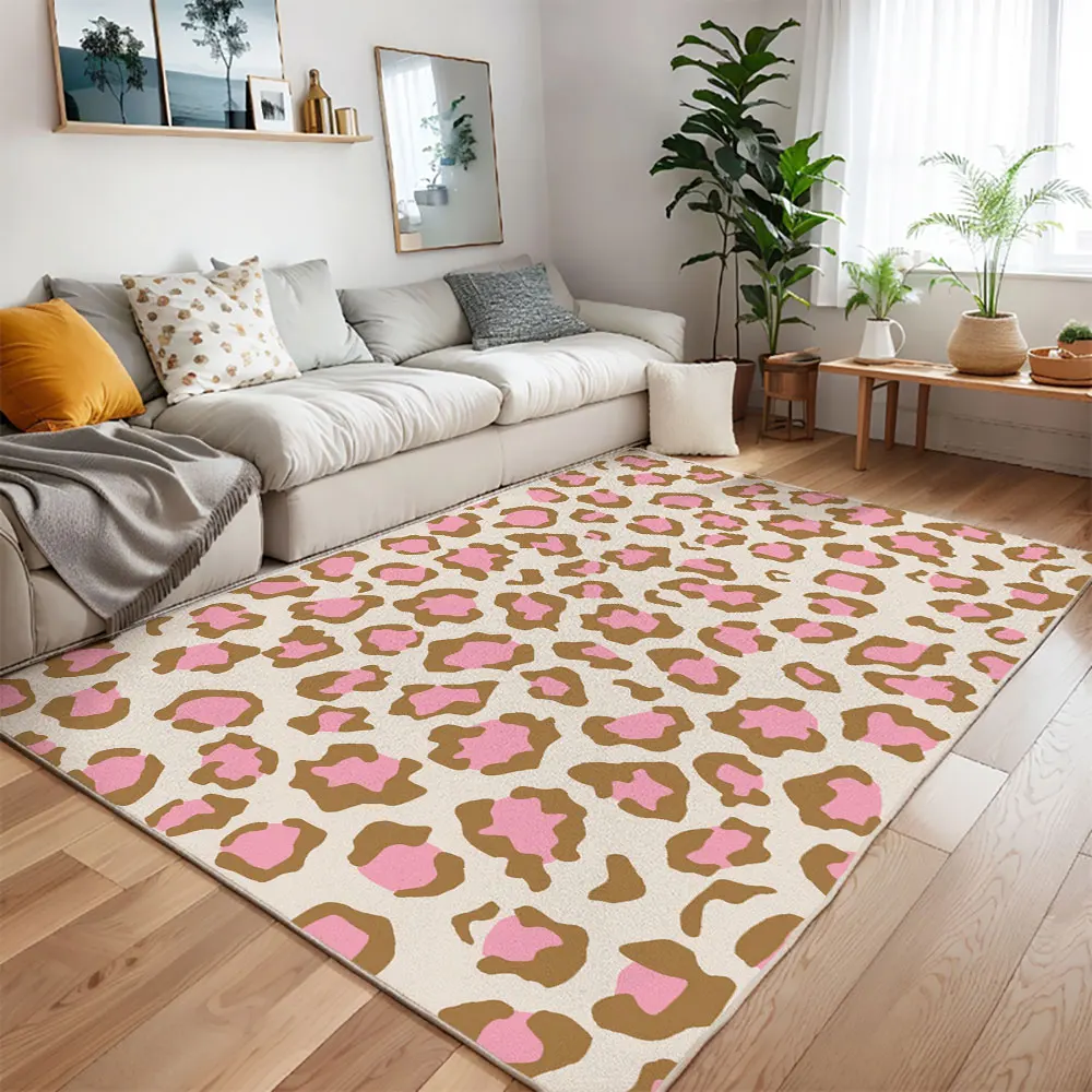 

Textured Carpet Art Living Room Decoration Carpets Soft Comfortable Easy Clean Bedroom Rugs Non-Slip Washable Rug