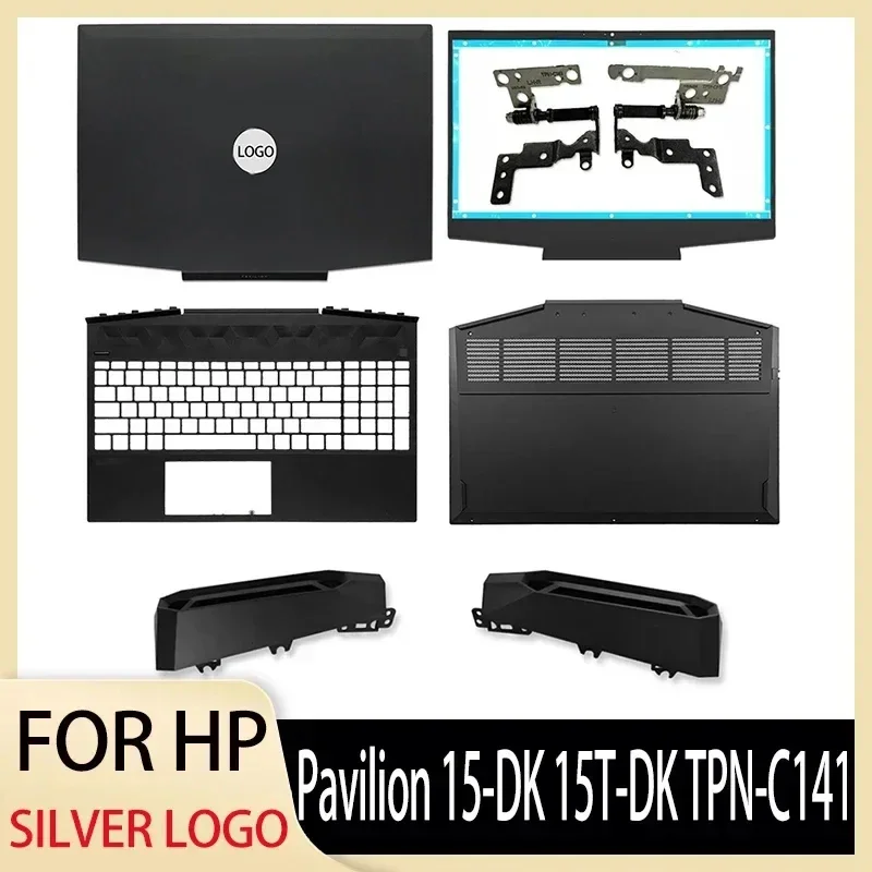 

NEW For HP Pavilion 15-DK 15T-DK TPN-C141 Laptop LCD Back Cover/Front Bezel/Hinges/Palmrest Upper Case/Bottom Case Silver color