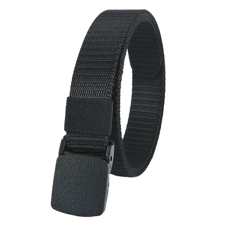 New Kids 2.5cm Width Belt Children Military Unisex Canvas Automatic Buckle Nylon Belt Outdoor Tactical Canvas 90cm