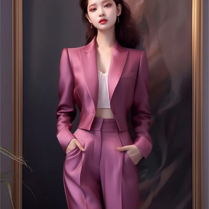 Fashionable and Capable Women's Suit Coat & Trousers