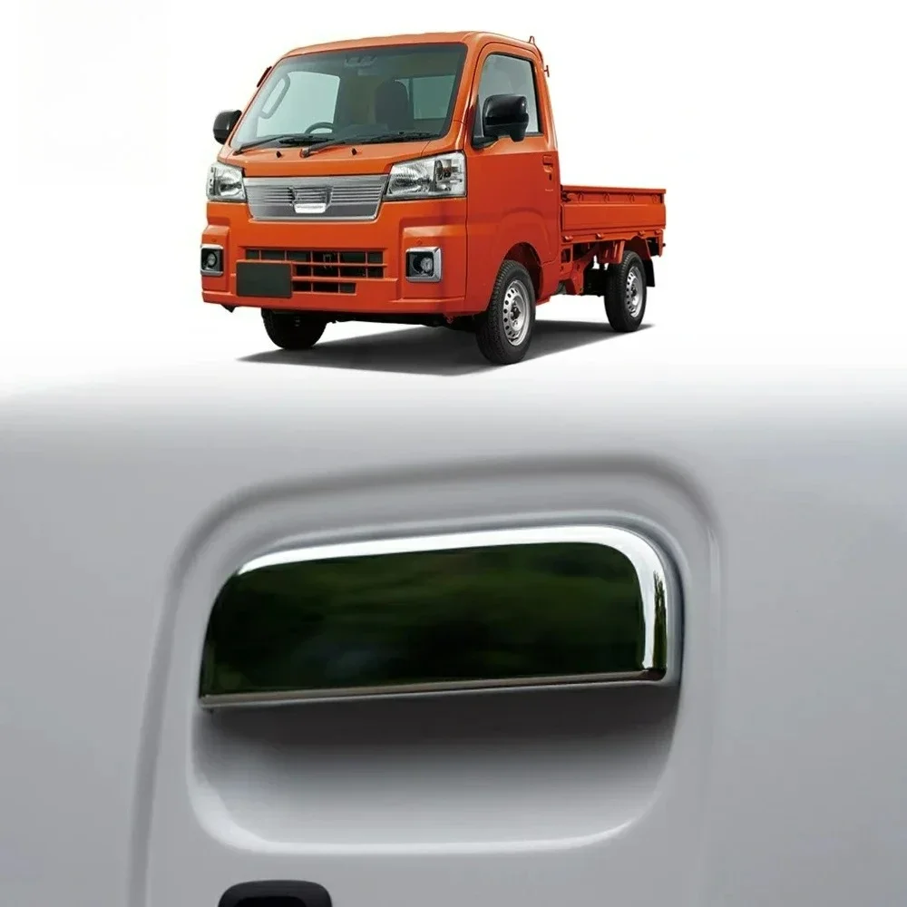For Daihatsu  HIJET Truck 2021 2022 ABS Chrome Door Handle Cover Without Smart Key Hole Catch Cap Trim