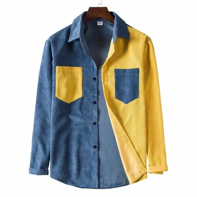 

Men's Faion Trend Color Blo Longsved irts Loose Fit adient Sun Protection Treaent Cotton ort Sve Ice Sensation