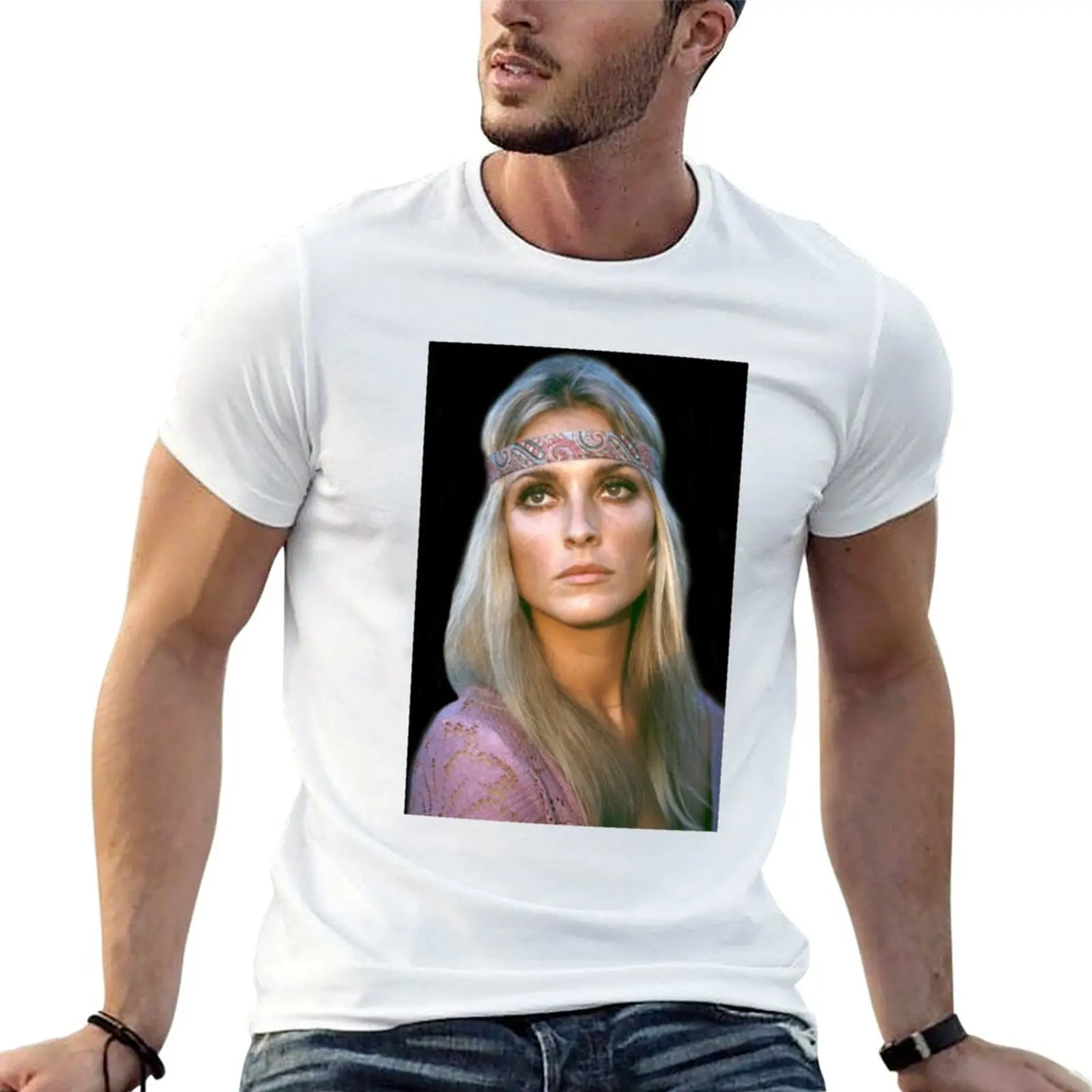 Camiseta Sharon Tate, camisetas para hombre, camiseta de algodón para hombre, camisetas de algodón pesado, camisetas de algodón de alta calidad