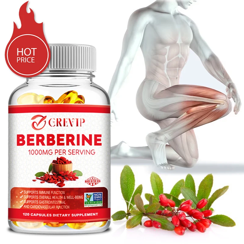 Berine extract、ビーガン、非gmo、接着剤なし、1000 mg