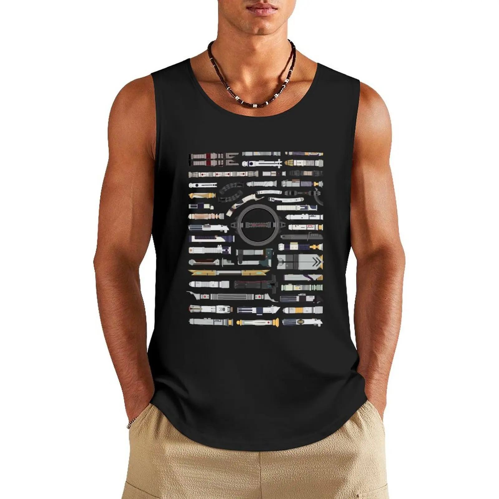 

An Elegant Weapon II Tank Top Vests Male clothes Body man Men's summer t-shirt