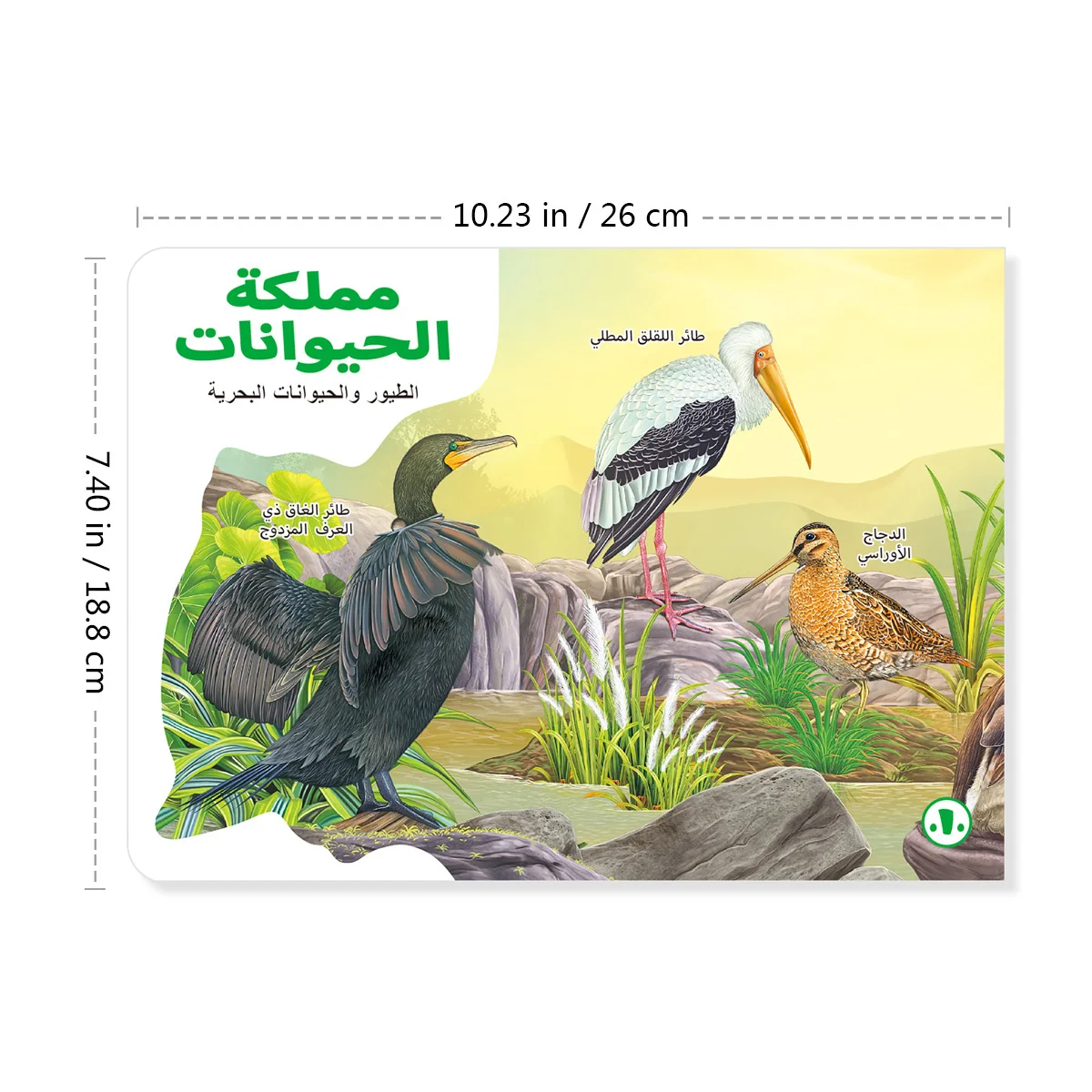 كتاب موسوعة الأطفال العربية عن الطيور والحيوانات البحرية