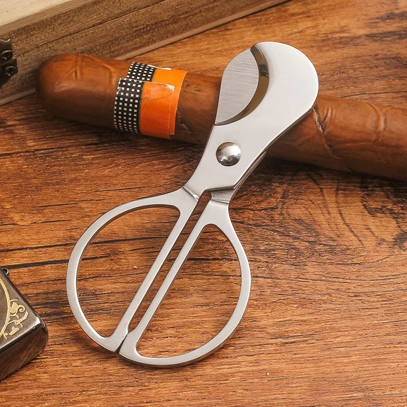 

Portable Cigar Knife Cutter Cigar Cutters Scissors Knife Stainless Steel Head Guillotine Smoking Cigar Cutting Tool Accessories