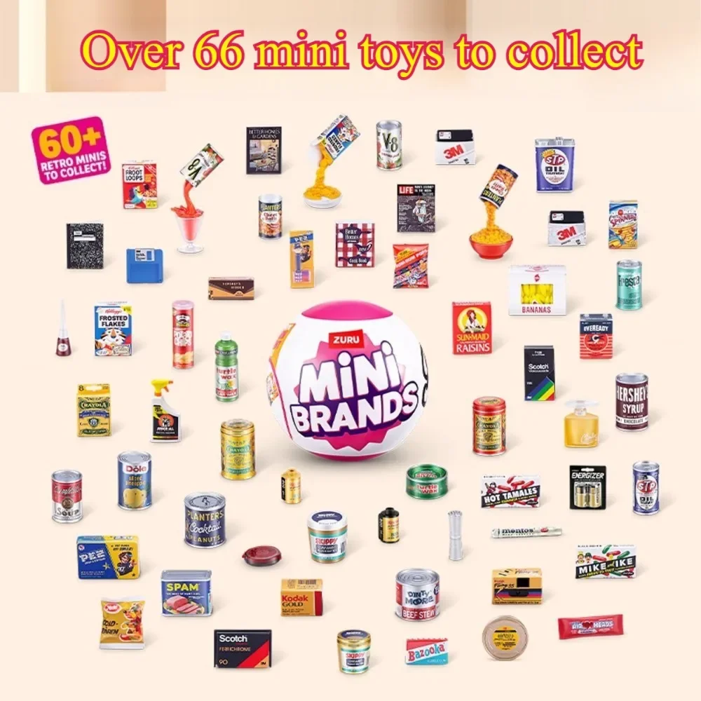 Zuru Mini Merken Retro bal Blind Box Zuru Serie Mystery Box Collectible Speelgoed Decoratie Verjaardagscadeau voor kinderen Aangepast