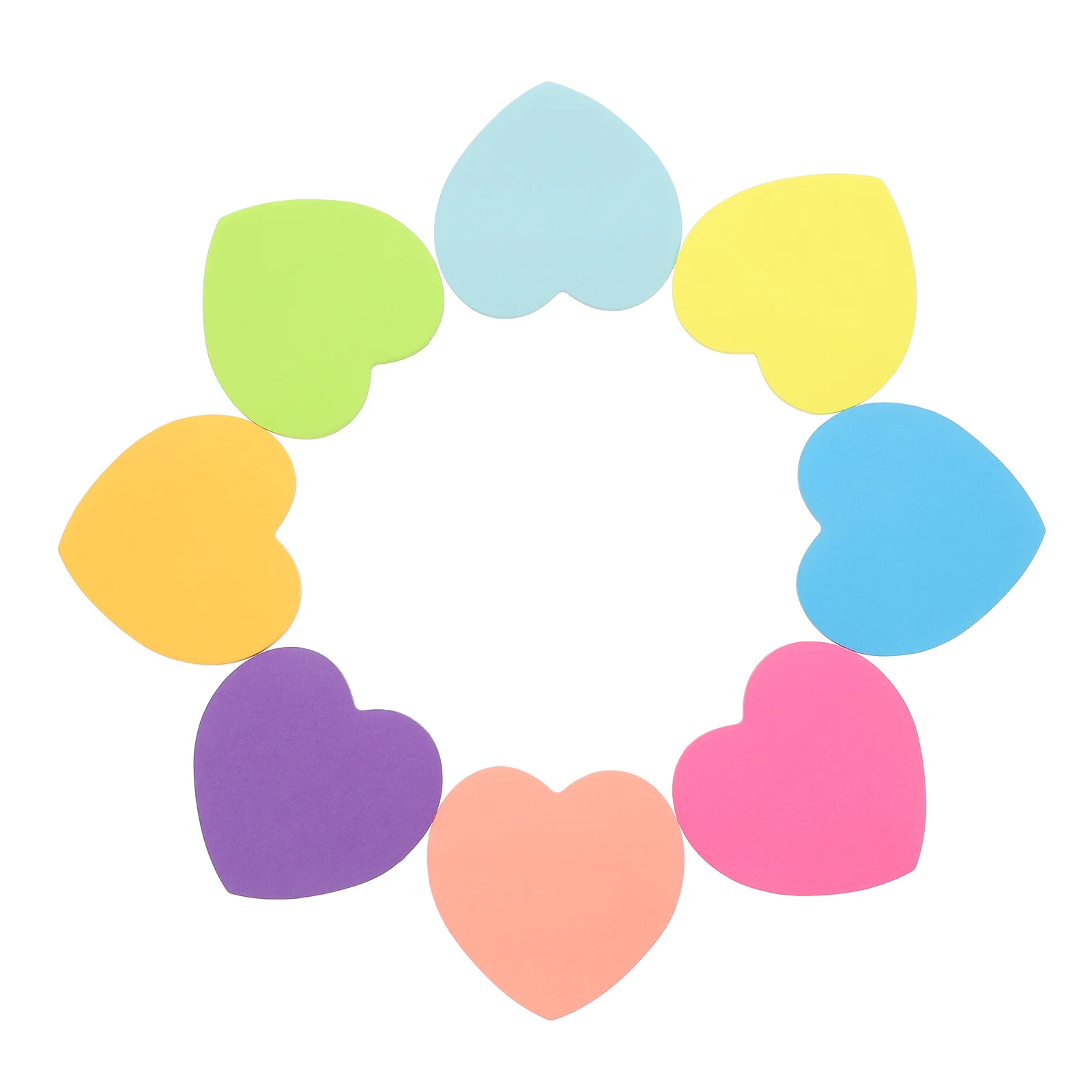 Heart Shaped Portable Notepad For School Office Home Use Self-Adhesive Memo Pads Compact Note Stickers