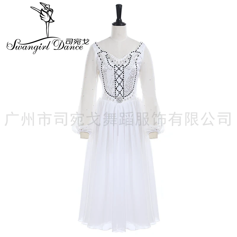 

Handmade Romeo And Juliet Romantic Ballet Long Dress For Girls Comeptition Professional Ballet Stage Costumes Dress LT0011