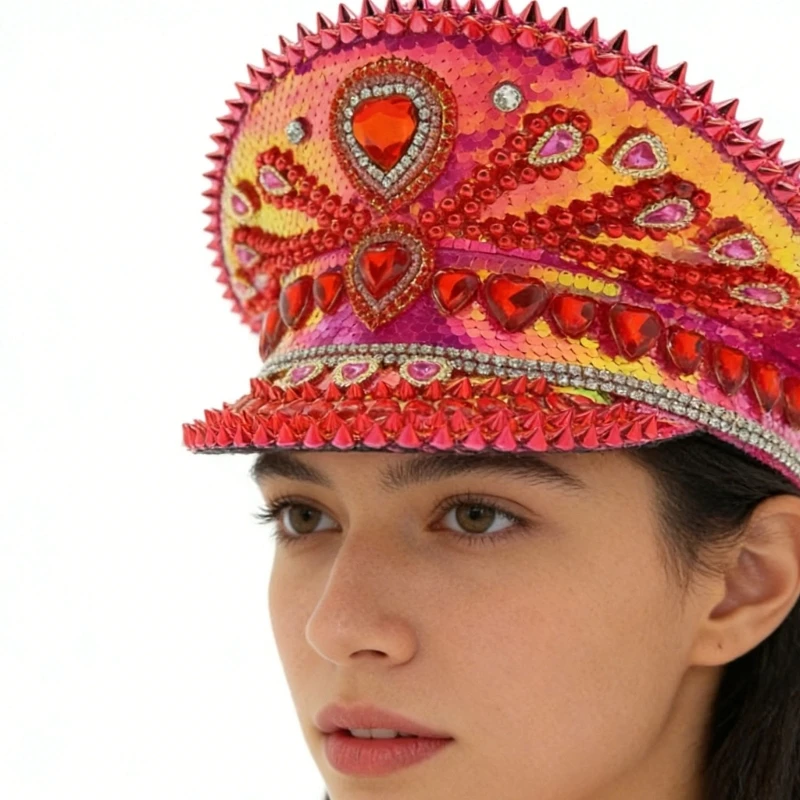  Fashionable Heart Design Bucket Hat for Men and Women Breathable Fabric Costume Hat Perfect for Dates and Event