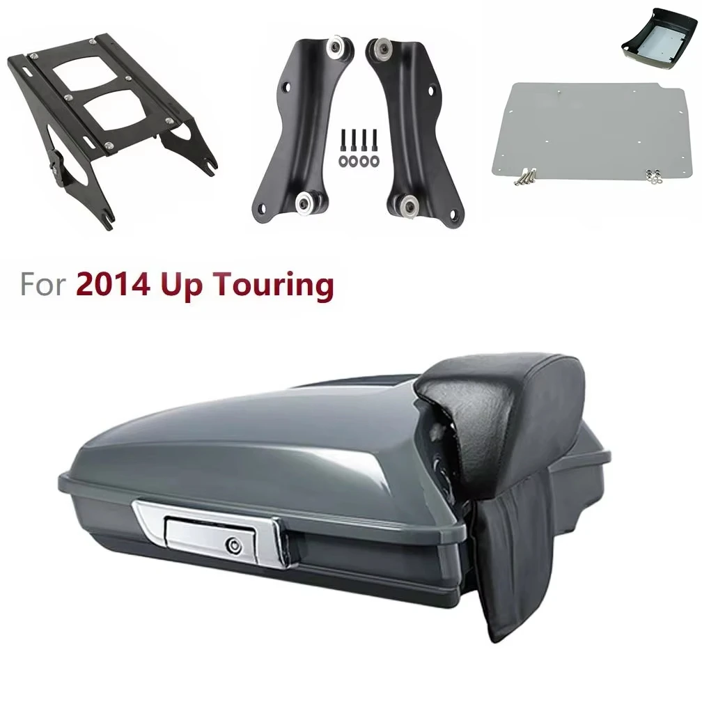 

Задний туристический бритвенный ящик для багажника, стыковочный комплект для Harley 09 Up Road King Street Glide Ultra Electra CVO