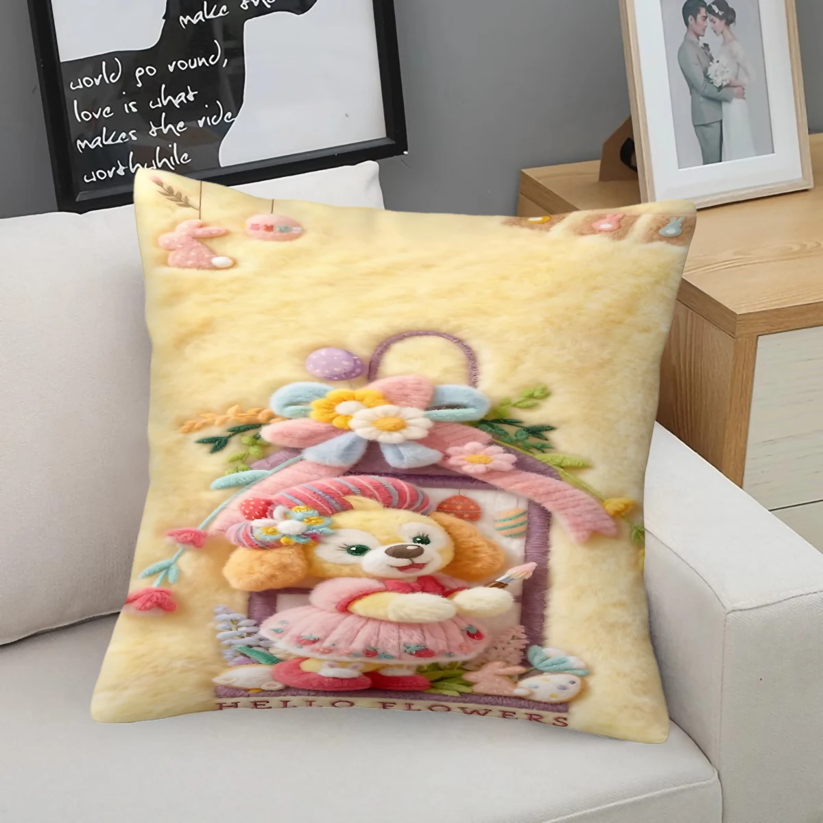 

Подушка Dreamy Ballet & Adventure с наполнителем - Двусторонняя плюшевая наволочка с изображением танцовщицы (фиолетовая) и исследователя (розовая) в подарок