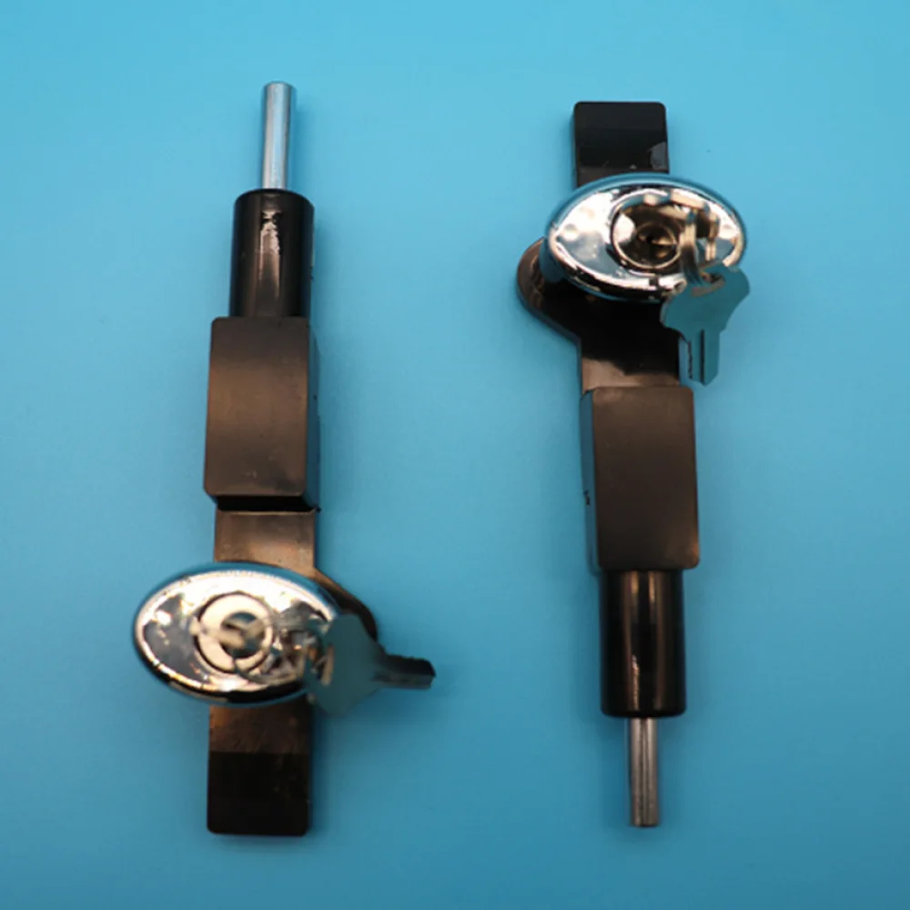 1 قطعة قفل ثلاجة مزدوج الباب مع مفاتيح الفريزر التجاري سبائك الزنك قفل مضاد للسرقة قفل قطع غيار الخزانة الباردة