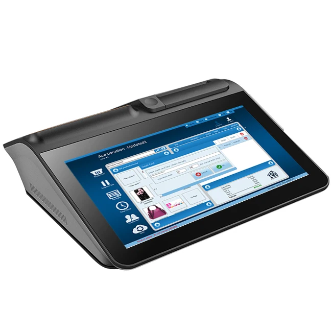 11.6 Inch Android POS Terminal With 80mm Thermal Printer/ NFC Reader/ VFD Display For Food Court