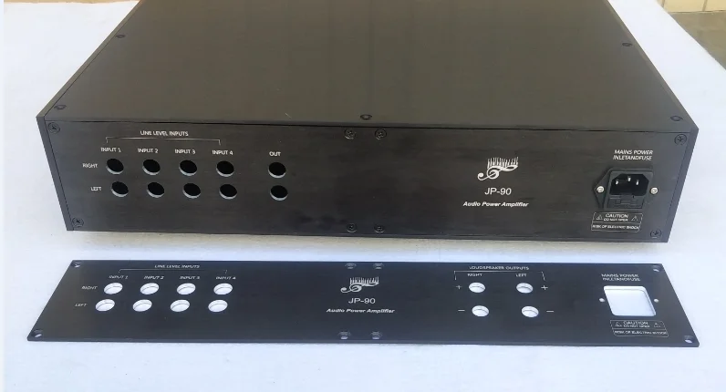 Алюминиевый корпус усилителя, корпус домашнего аудио предусилителя, Hi-Fi DIY коробка (W436*H90*D30