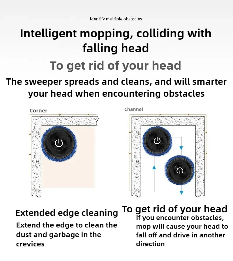 스마트 스위핑 로봇 진공 청소기 3 in 1 로봇 진공 청소기 흡입력 애완 동물 헤어 카펫 바닥에 적합 USB 인터페이스