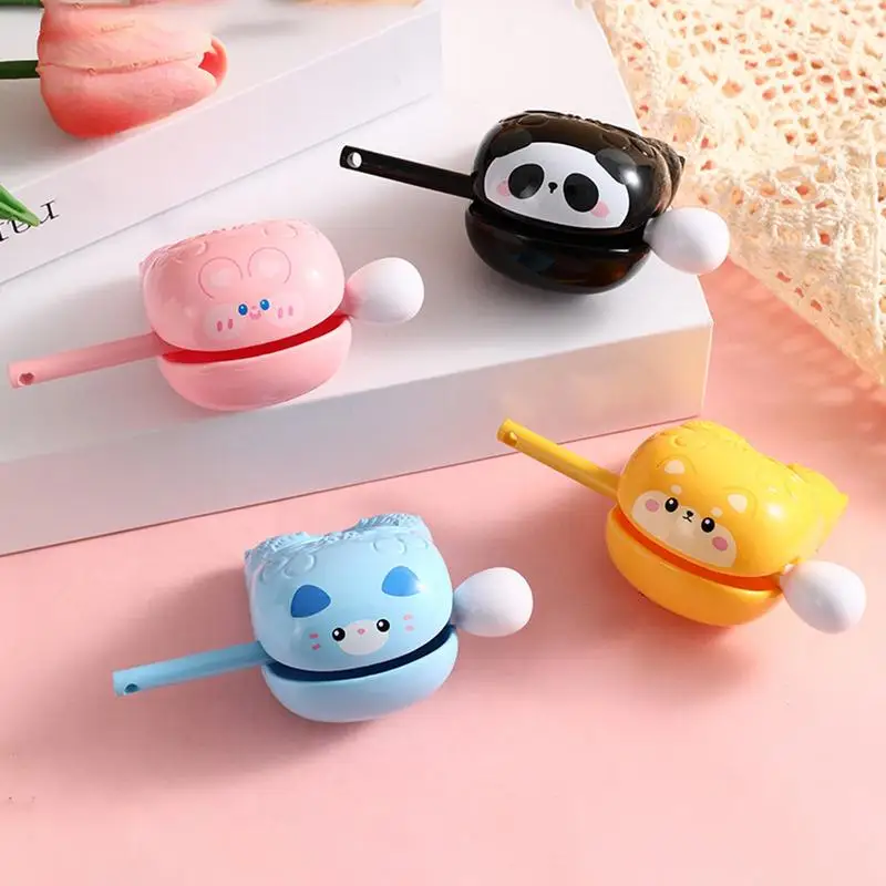 Calming Drum For Kids Handheld Fun Cute Calming Drum Knock Toys Instrument Unique Relaxing Toy With Small Hammer Decorative