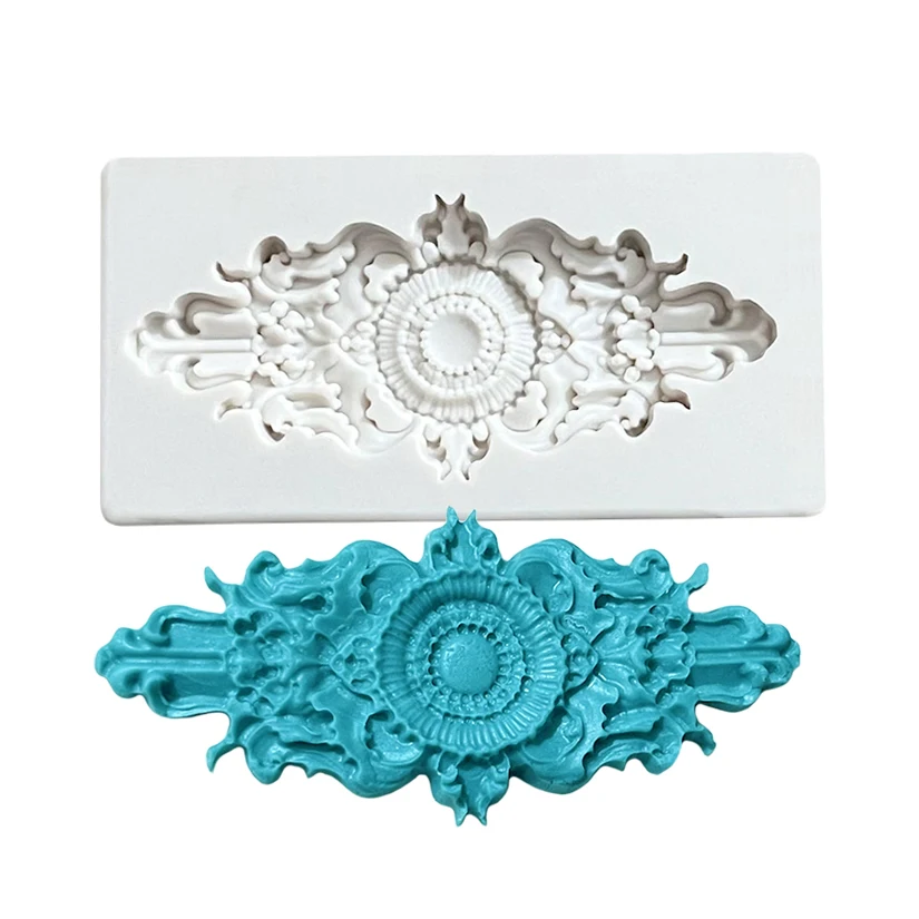 Blume Relief Border Silikon Form Sugar Cupcake Backform Fondant Kuchen Dekorieren Werkzeuge – Detail 10