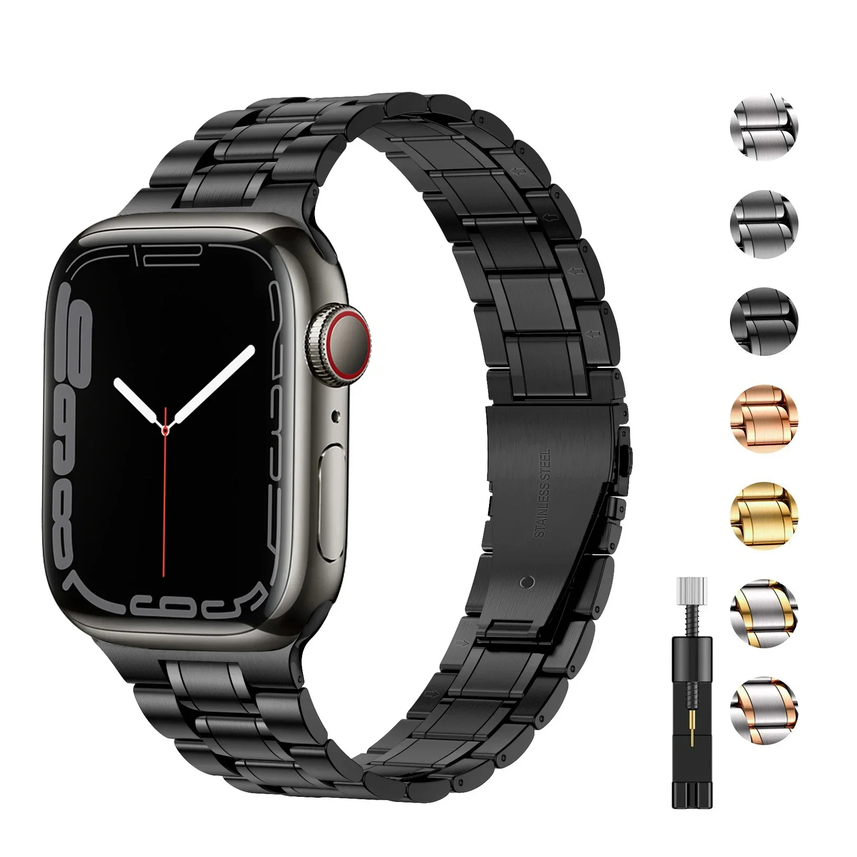

Металлический ремешок для Apple Watch Band 46 мм 44 мм 40 мм 45 мм 41 мм 42 мм 38 мм Браслет Correa iWatch Series 10 9 SE 8 7 6 5 Ultra 2 49 мм