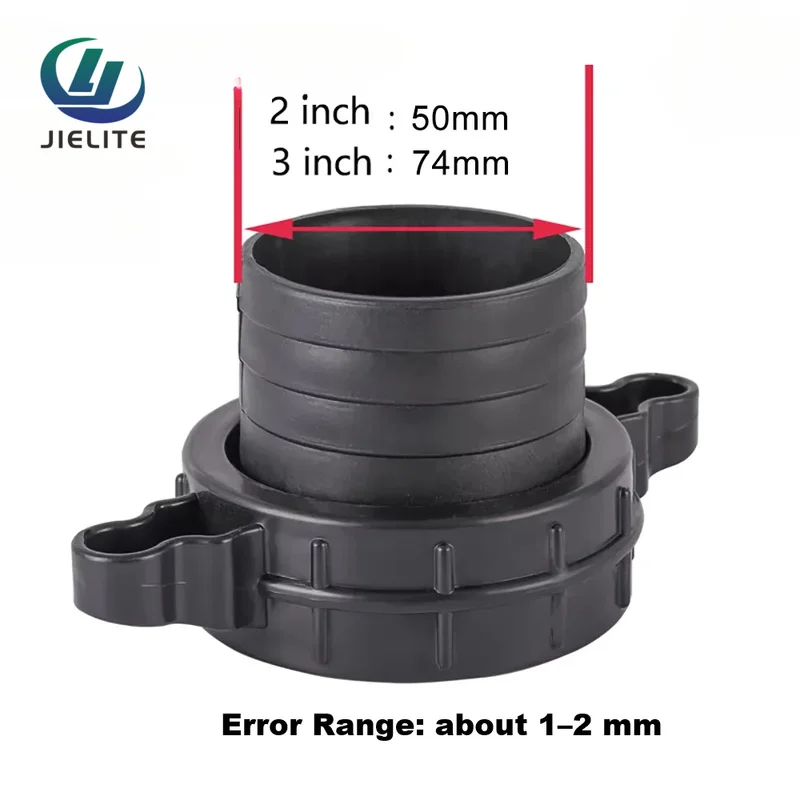 2 or 3 Inch  Engine Water Pump Fitting Kit Plastic Pipe Wrench With Rubber Gasket  Connection Fittings