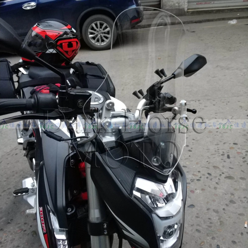 Motorcycle Windshield Heightened Windshield Imported Glass Front Windshield Windshield FOR Loncin VOGE 300R 300-R