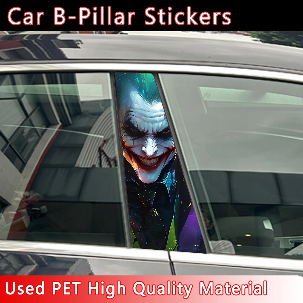 Graffiti Joker So Serious Cool Car B-pillar Stickers Waterproof for BMW E46 E90 E91 E60 E39 E36 E87 E92 E30 E34 E61 E62