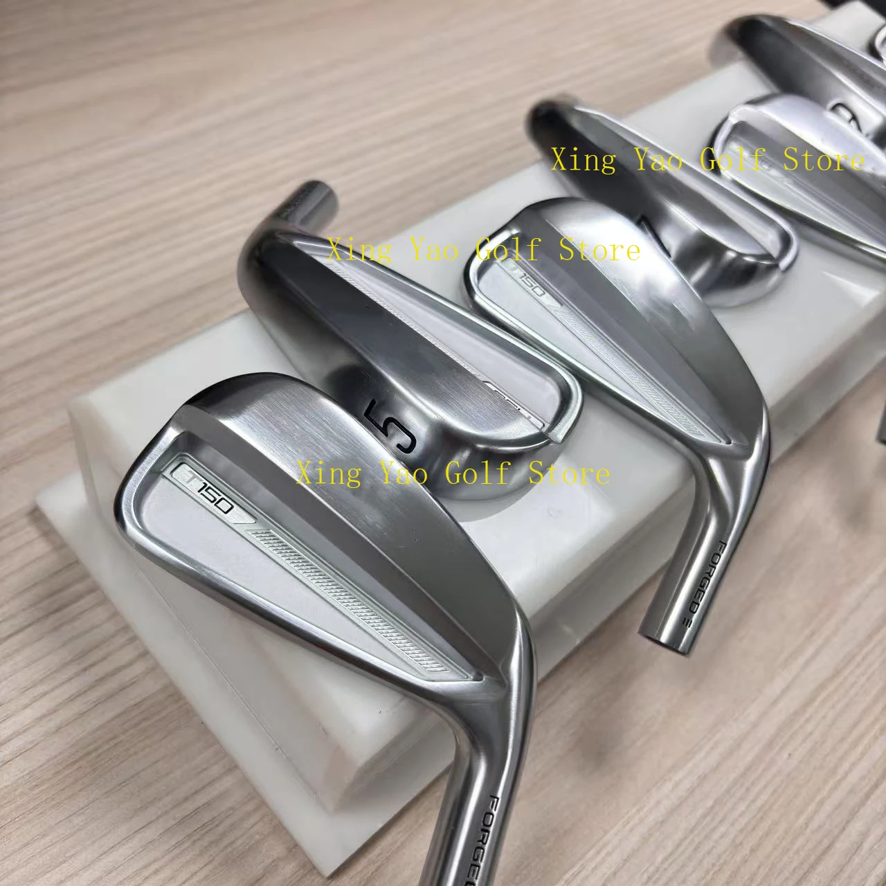 

Клюшки для гольфа серебристые T15O Golf Iron 7 шт. 4-9P R/S/SR Гибкая сталь/графитовый вал с крышками на голову