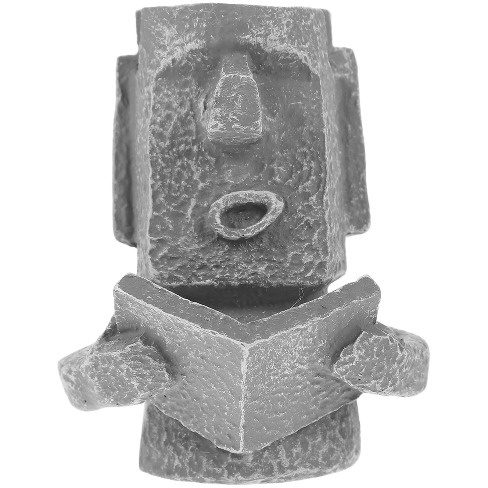 تمثال سطح المكتب حامل القلم الراتنج النظارات حامل حامل سطح المكتب القلم رمادي القارئ موي هدية ديكور #1