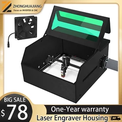 CNC Laser Engraving Machine Accessories Tools 700x700x400mm Laser Engraver Enclosure Eye Protection with Vent Protective Cover