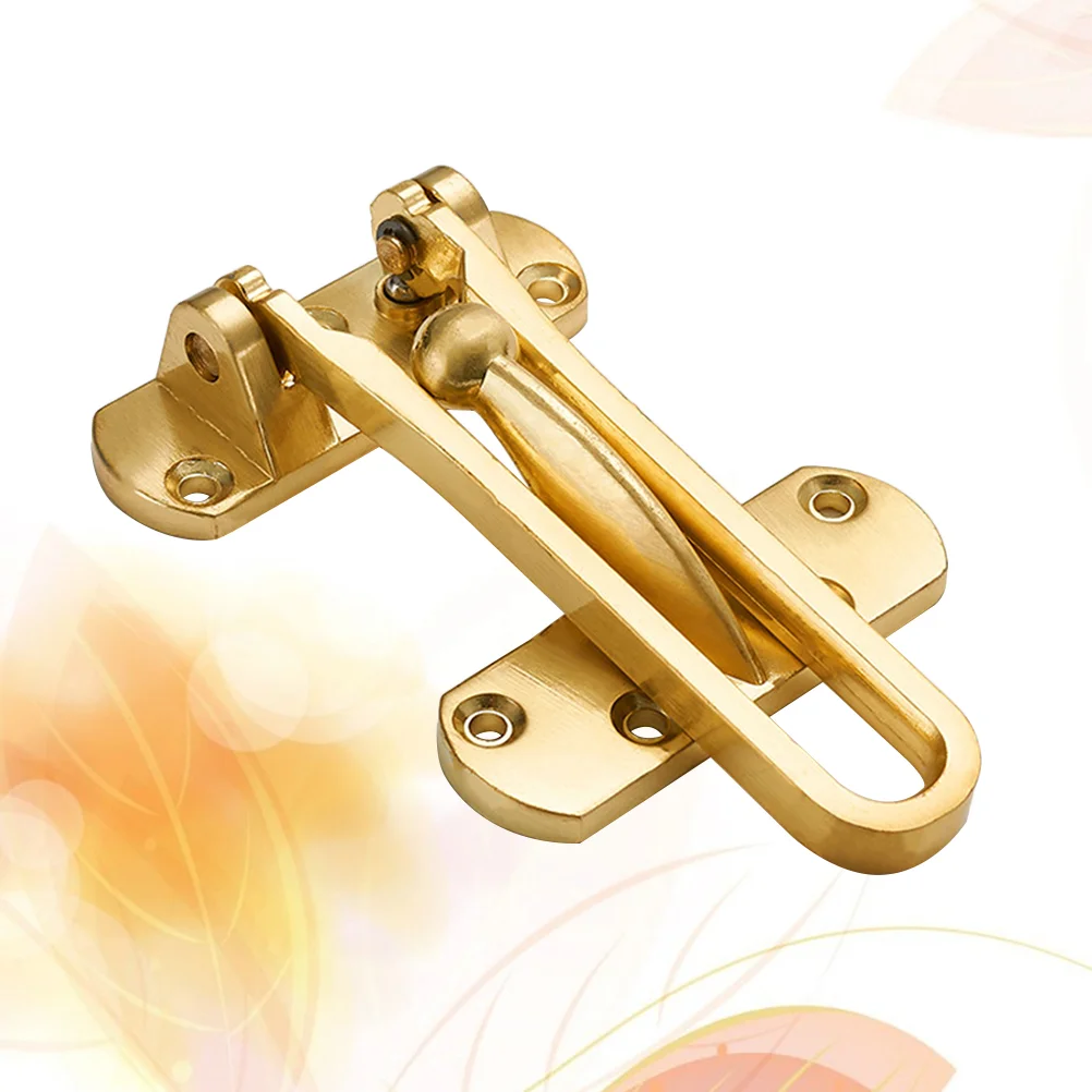 

Anti-Theft Buckle Door Lock Home Hotel Door Bolt Latch Heavy Duty Door (Golden) Door Anti-Theft Buckle