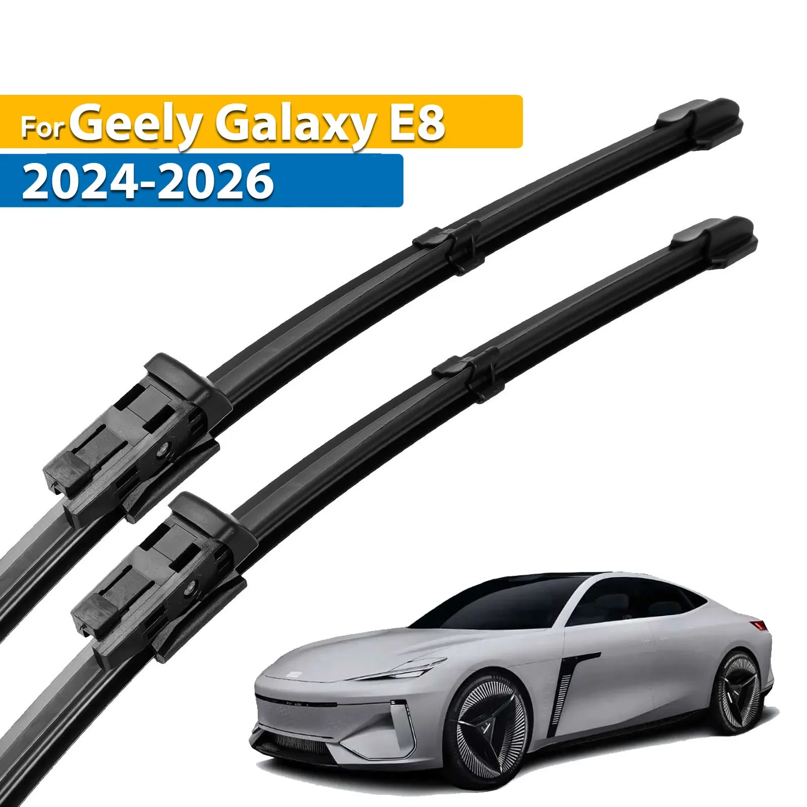 

Wiper LHD Front Wiper Blades For Geely Galaxy E8 2024 - 2026 Windshield Windscreen Clean Window Car Rain Brushes 24"+18"