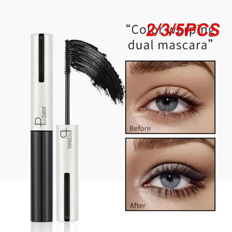 

2/3/5PCS Curling Lengthening Thick Waterproof Smudge-proof Mascara For Sensitive Eyes Popular Makeup Tool Trendy Volumizing