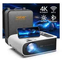 Wifi Bluetooth projector LEDPro V8, Wifi projector supports 4K, full HD 1920x P for mobile 5G, for home theaters